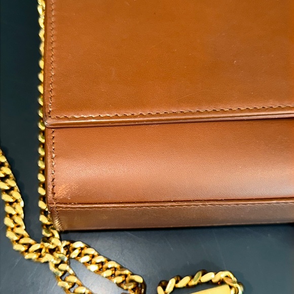 Saint Laurent Paris Kate tassel monogram medium brown leather chain shoulder bag - Picture 12 of 12